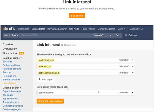 Link-intersect